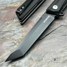 Load image into Gallery viewer, TANGO - Black G10 Handles, D2 Tanto Blade