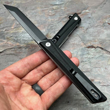Load image into Gallery viewer, TANGO - Black G10 Handles, D2 Tanto Blade