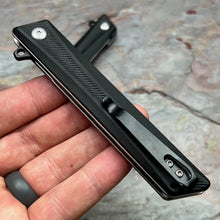 Load image into Gallery viewer, TANGO - Black G10 Handles, D2 Tanto Blade