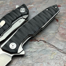 Load image into Gallery viewer, GOLIATH II - D2 Drop Point Blade, Black G10 Handles