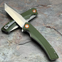 Load image into Gallery viewer, STRAFE - Green G10 Handles, D2 Tanto Blade