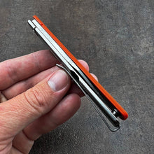 Load image into Gallery viewer, SPARROW - 9Cr18MoV Drop Point Blade, Orange G10, Frame Lock