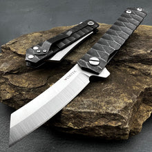 Load image into Gallery viewer, KYOTO - D2 Blade, Stainless Steel Stonewashed Handle