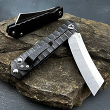 Load image into Gallery viewer, KYOTO - D2 Blade, Stainless Steel Stonewashed Handle