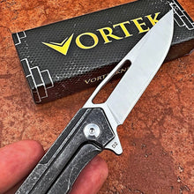 Load image into Gallery viewer, SILKY - Stonewashed Stainless Steel Handles, D2 Drop Point Blade