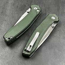 Load image into Gallery viewer, BALDUR - Green Micarta Handles, D2 Tanto Blade
