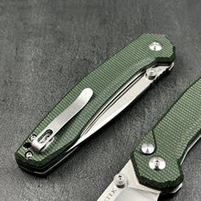 Load image into Gallery viewer, BALDUR - Green Micarta Handles, D2 Tanto Blade