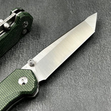 Load image into Gallery viewer, BALDUR - Green Micarta Handles, D2 Tanto Blade