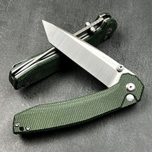 Load image into Gallery viewer, BALDUR - Green Micarta Handles, D2 Tanto Blade