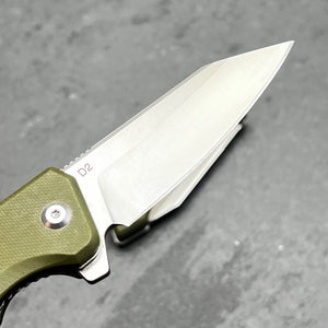 RECOIL - Green G10 Handles, D2 Blade