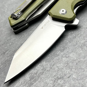 RECOIL - Green G10 Handles, D2 Blade