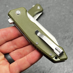 RECOIL - Green G10 Handles, D2 Blade