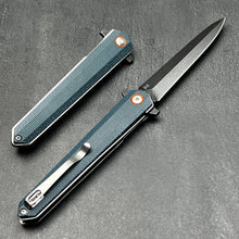 Load image into Gallery viewer, KEELA - D2 Dagger Blade, Blue Micarta Handles