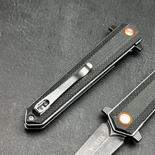 Load image into Gallery viewer, KEELA - D2 Dagger Blade, Black Micarta Handles