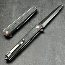 Load image into Gallery viewer, KEELA - D2 Dagger Blade, Black Micarta Handles