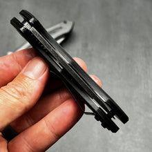 Load image into Gallery viewer, CINDER - Carbon Fiber Handles, D2 Drop Point Blade
