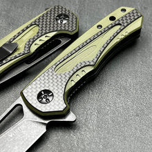 Load image into Gallery viewer, EMBER - Carbon Fiber Handles, D2 Drop Point Blade