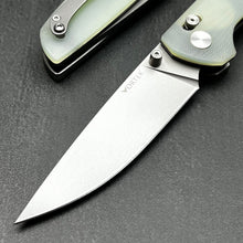 Load image into Gallery viewer, FOCAL: Jade G10 Handles, D2 Drop Point Blade, Axis lock Safety System, EDC Large Folding Pocket Knife