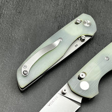 Load image into Gallery viewer, FOCAL: Jade G10 Handles, D2 Drop Point Blade, Axis lock Safety System, EDC Large Folding Pocket Knife