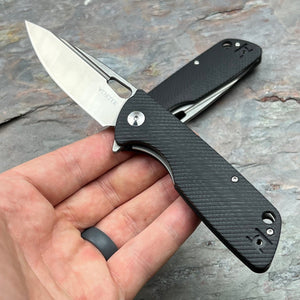 MAGE - Black G10 Handles, D2 Drop Point Blade