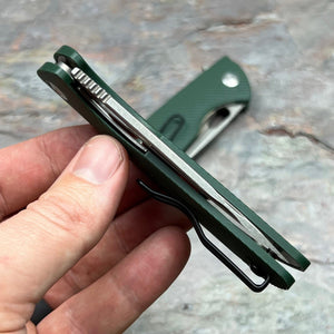 MAGE - Green G10 Handles, D2 Drop Point Blade