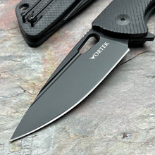 Load image into Gallery viewer, MAGE - Black G10 Handles, Black D2 Drop Point Blade