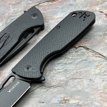 Load image into Gallery viewer, MAGE - Black G10 Handles, Black D2 Drop Point Blade