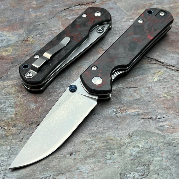 OTIS - D2 Blade, Red and Black Carbon Fiber Handles