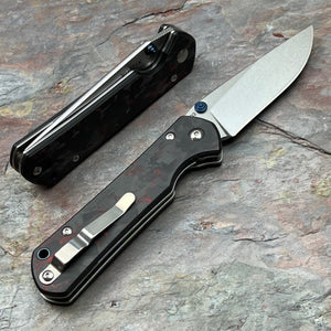 OTIS - D2 Blade, Red and Black Carbon Fiber Handles