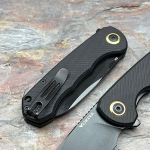 BADGER - Black G10 Handles, D2 Blade