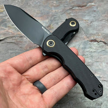 Load image into Gallery viewer, BADGER - Black G10 Handles, D2 Blade