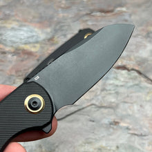 Load image into Gallery viewer, BADGER - Black G10 Handles, D2 Blade