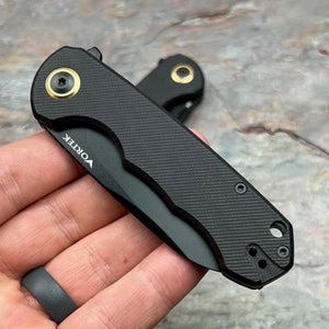 BADGER - Black G10 Handles, D2 Blade