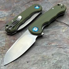 Load image into Gallery viewer, BADGER - Green G10 Handles, D2 Blade