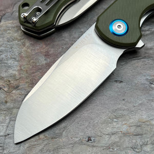 BADGER - Green G10 Handles, D2 Blade