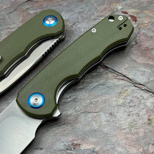 BADGER - Green G10 Handles, D2 Blade