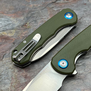 BADGER - Green G10 Handles, D2 Blade