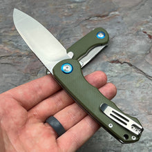 Load image into Gallery viewer, BADGER - Green G10 Handles, D2 Blade