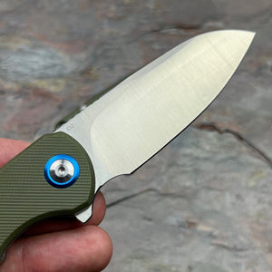 BADGER - Green G10 Handles, D2 Blade