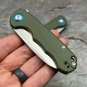 BADGER - Green G10 Handles, D2 Blade