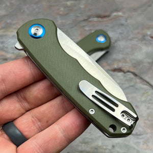 BADGER - Green G10 Handles, D2 Blade