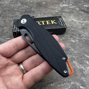 PELICAN - D2 Blade, Black G10 Handles