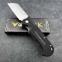 Load image into Gallery viewer, PANZER - D2 Cleaver Blade, Black G10 Handles