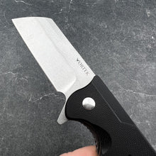 Load image into Gallery viewer, PANZER - D2 Cleaver Blade, Black G10 Handles