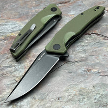 Load image into Gallery viewer, CATALYST - Green G10 Handles, D2 Blade