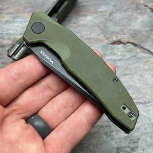 CATALYST - Green G10 Handles, D2 Blade