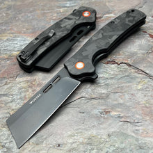 Load image into Gallery viewer, GALLANT - Black Carbon Fiber Handles, D2 Blade