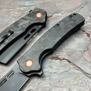 GALLANT - Black Carbon Fiber Handles, D2 Blade