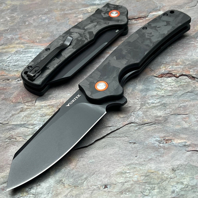 DELTA - Black Carbon Fiber Handles, D2 Blade