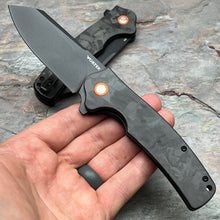 Load image into Gallery viewer, DELTA - Black Carbon Fiber Handles, D2 Blade